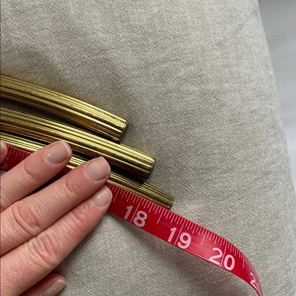 Vintage Brass ITALIAN Clothing Coat Hangers MCM Classic Heavy